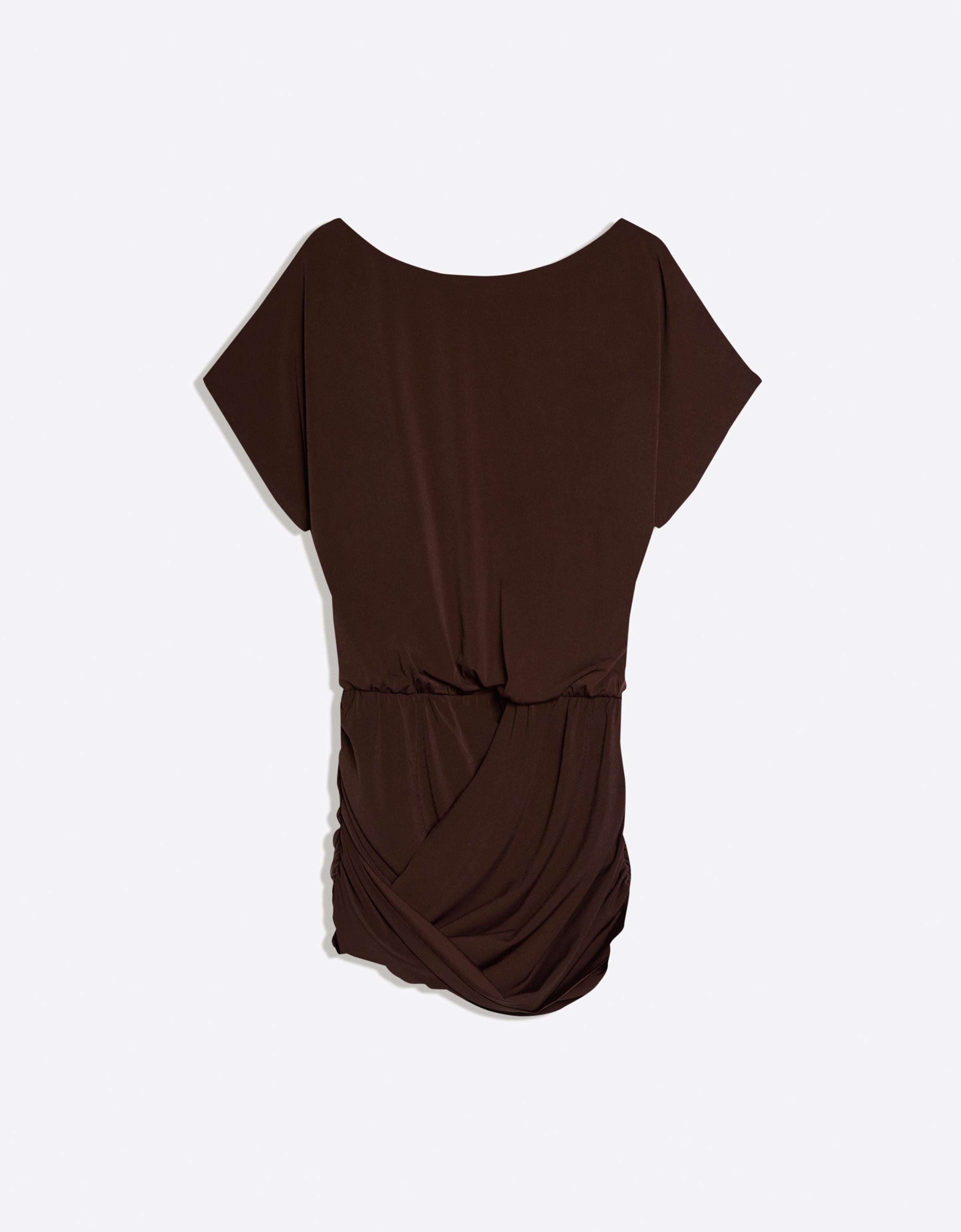 Drapeli etekli açık sırt elbise - Görsel 38