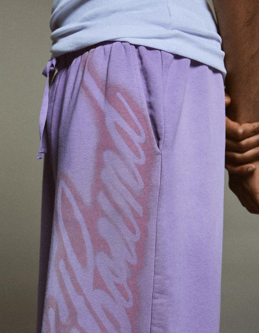 Bermuda jort felpa-Morado