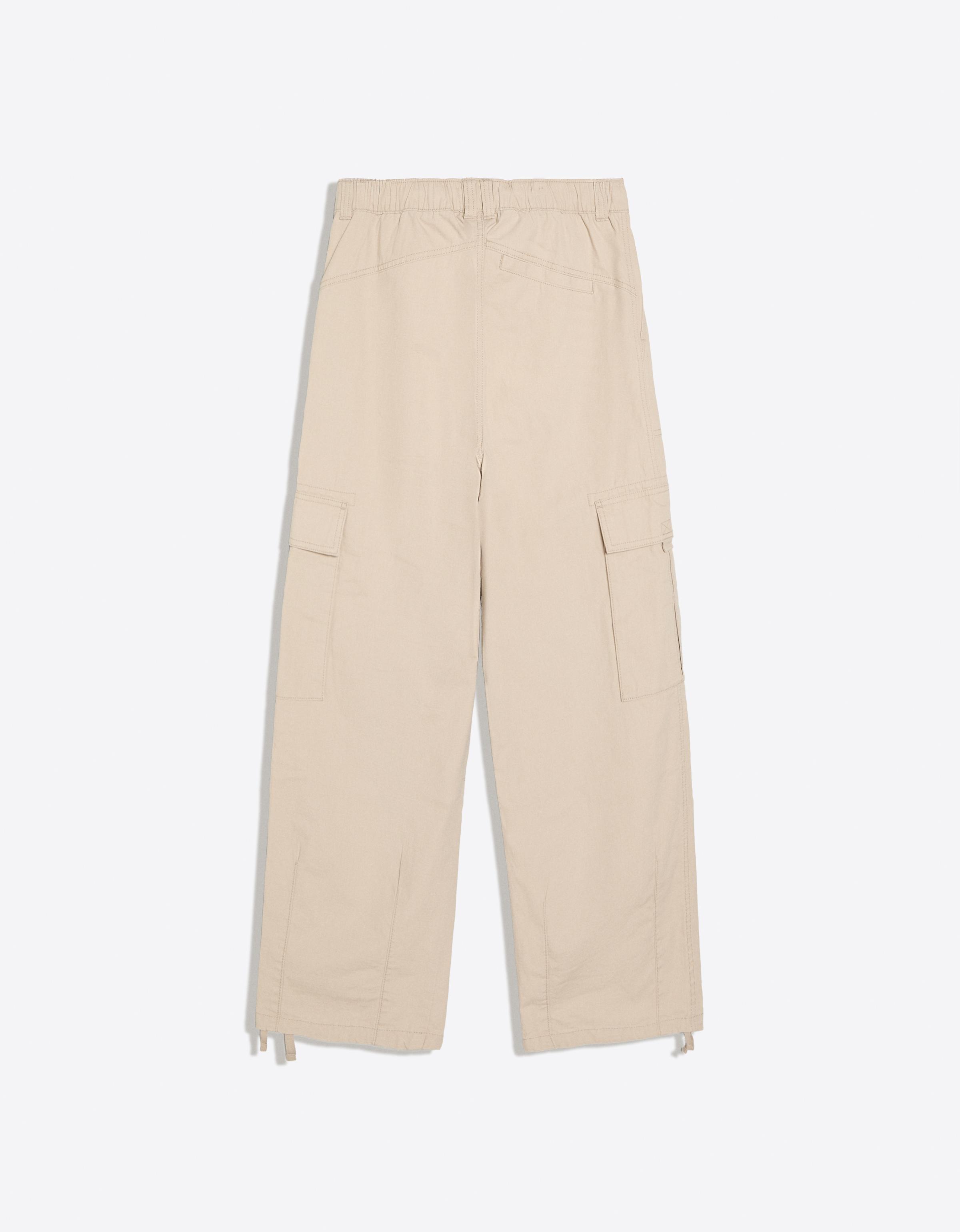 Baggy cargo trousers — Sand
