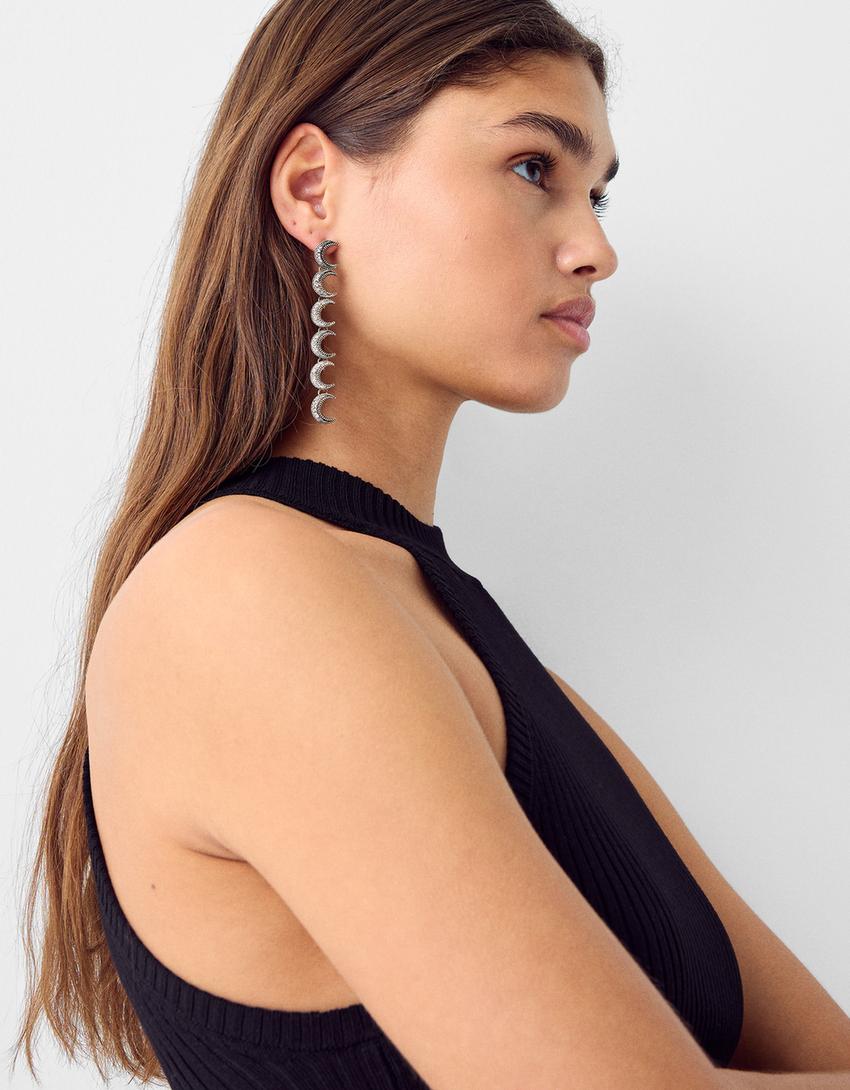 Lot 4 boucles d’oreilles cascade-Argent-3