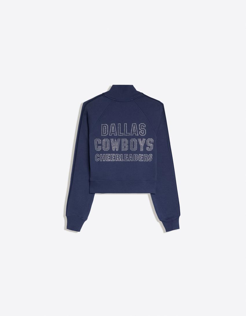 Felpa con zip DALLAS COWBOY CHEERLEADERS-Marino