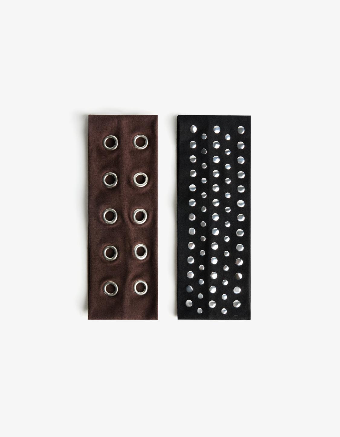 2-pack of studded headbands