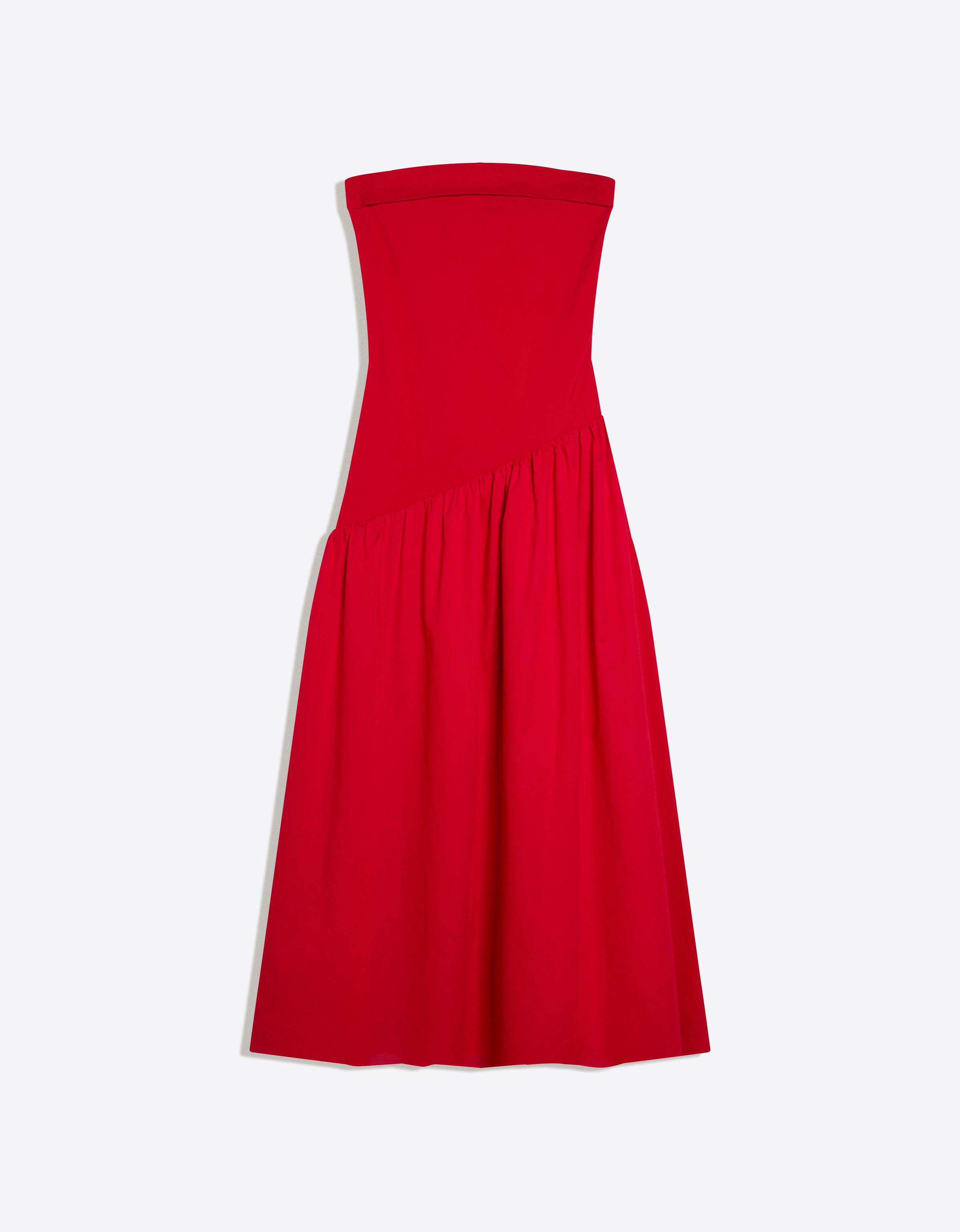 Bandeau midi dress — Red