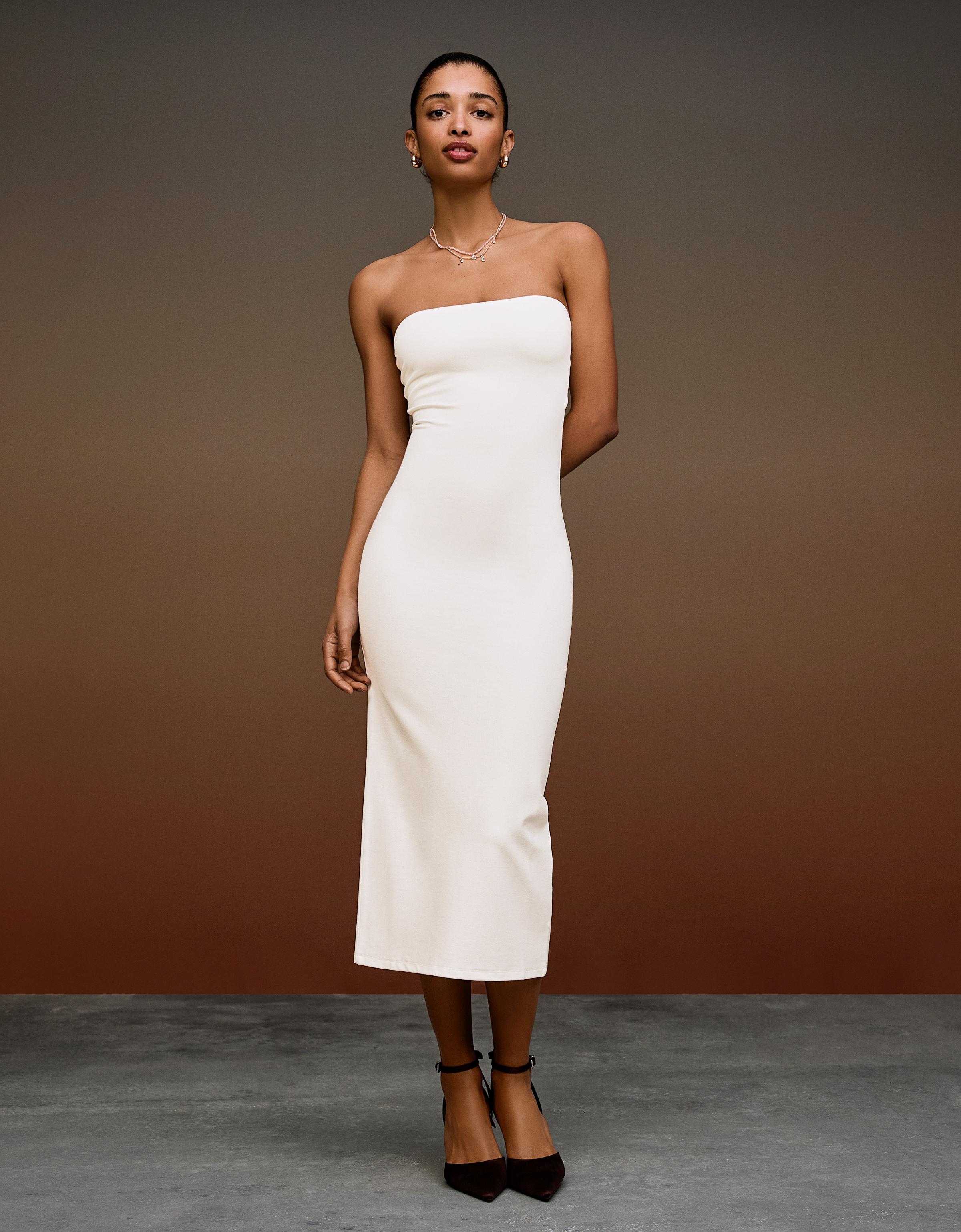 Bandeau triko midi elbise - Görsel 85