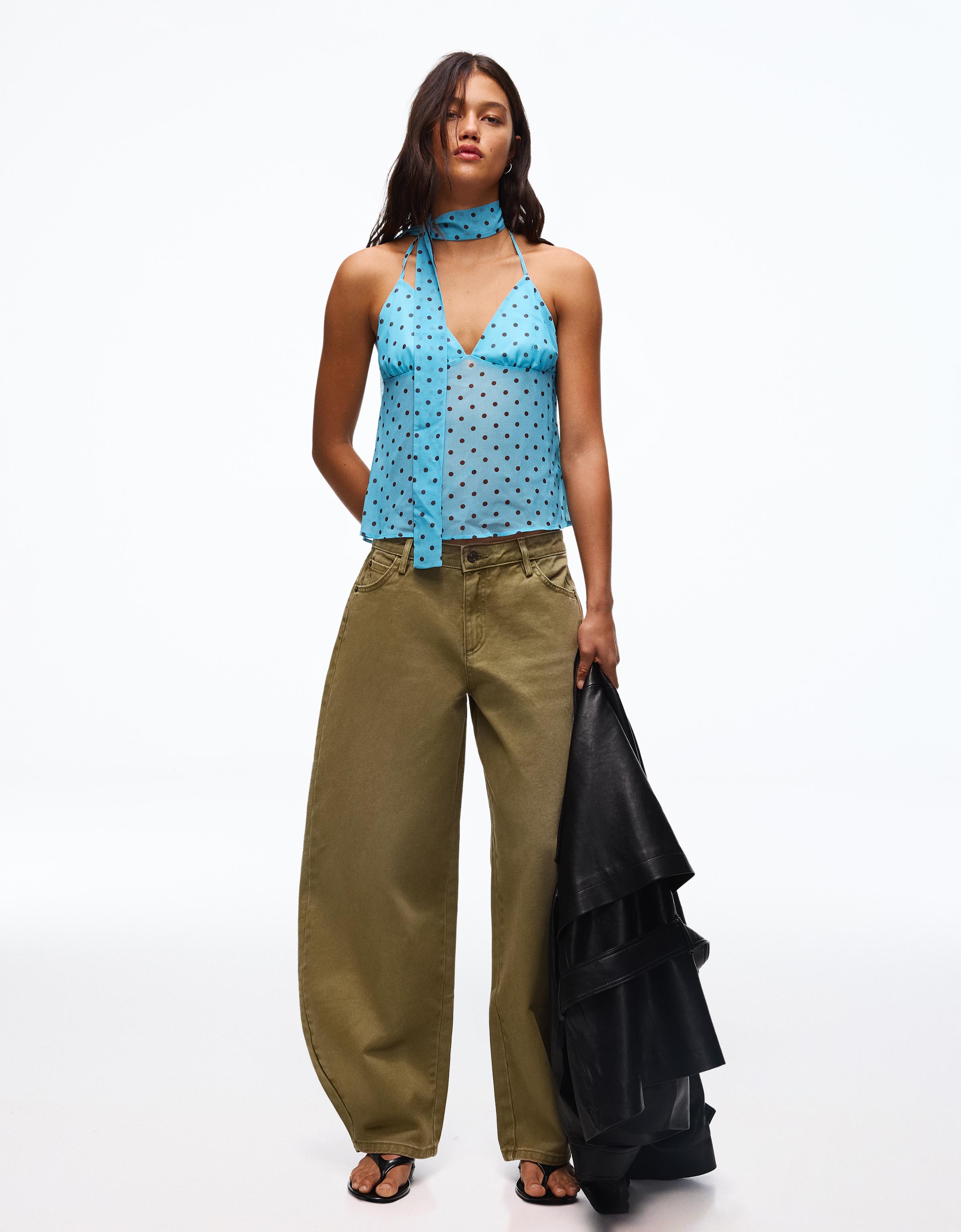 Fular detaylı askılı top - Görsel 28