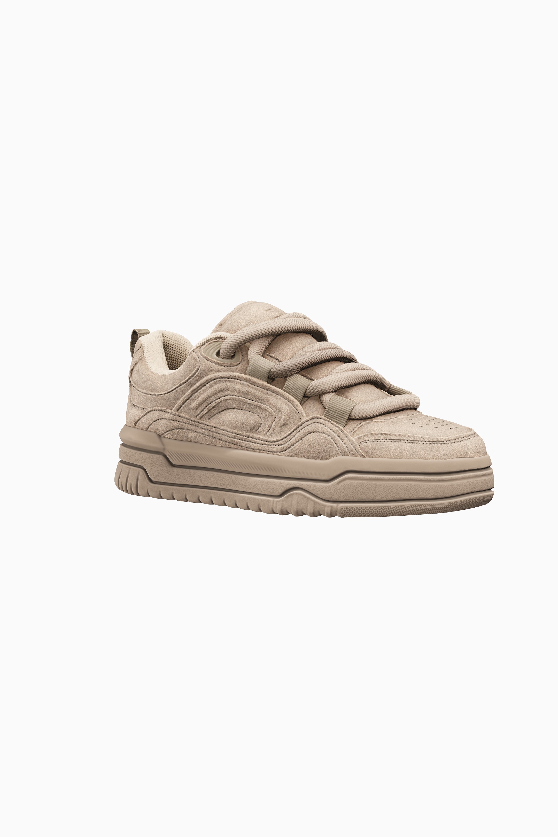 Chunky skater trainers-SAND-5