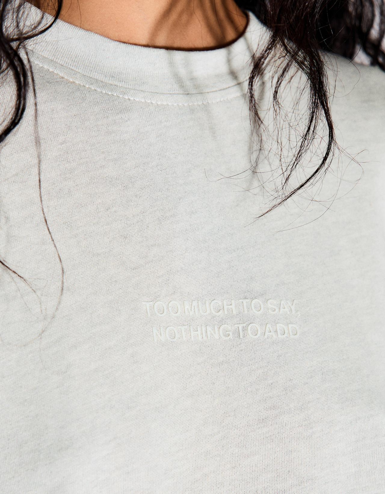 Short sleeve oversize T-shirt — Grey