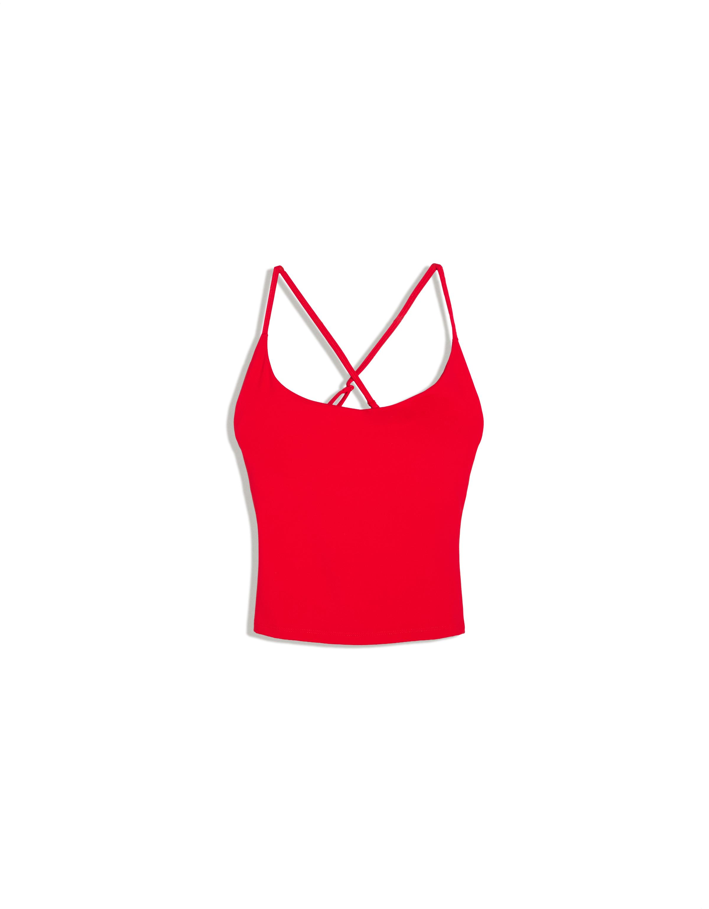 Breathable & Quick Dry technical fabric tank top — Red
