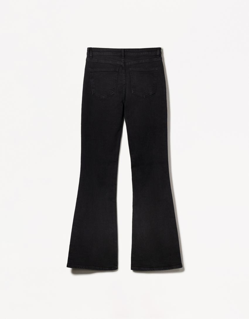 Jeans flare-Negro