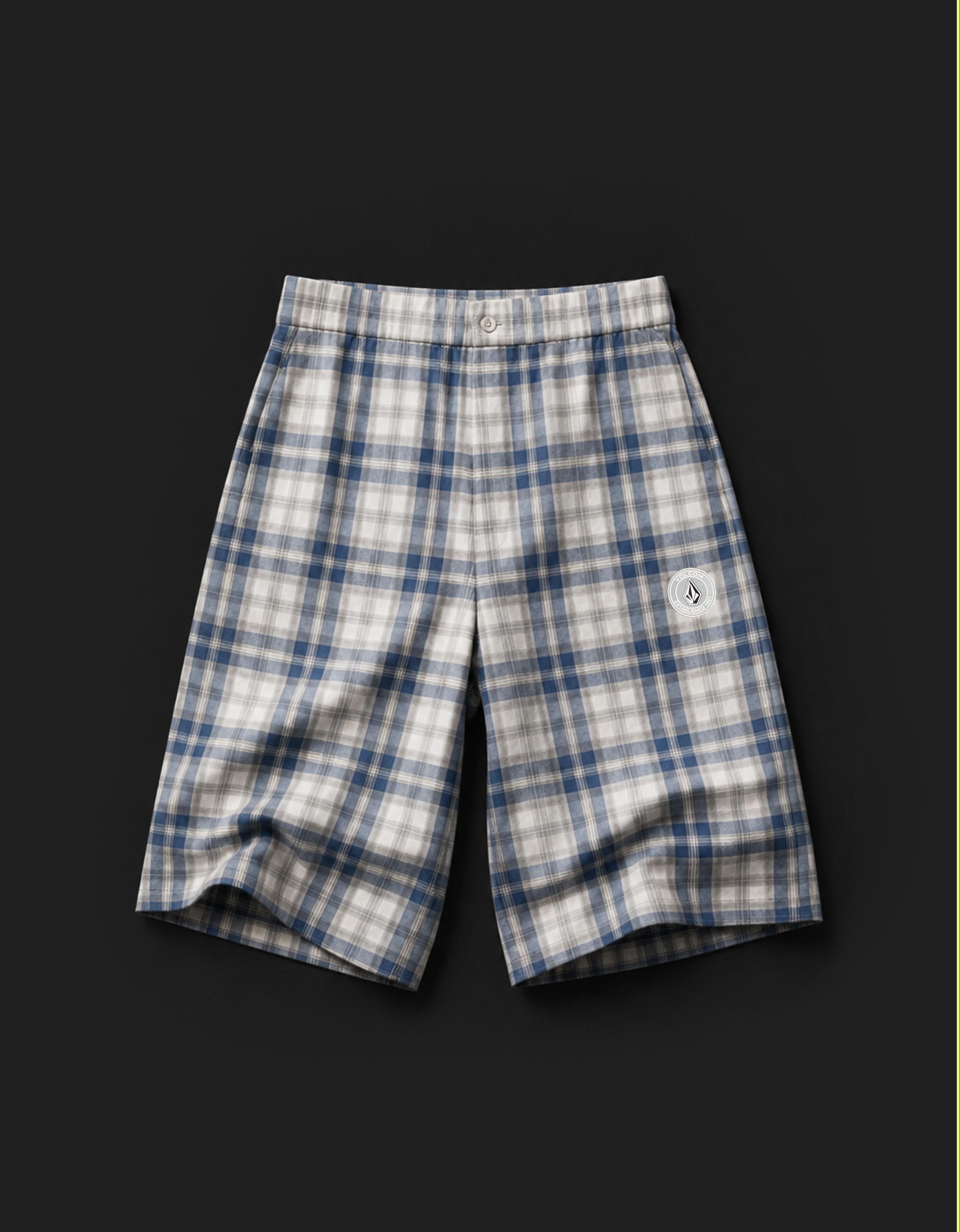 VOLCOM skater Bermuda shorts — Light blue