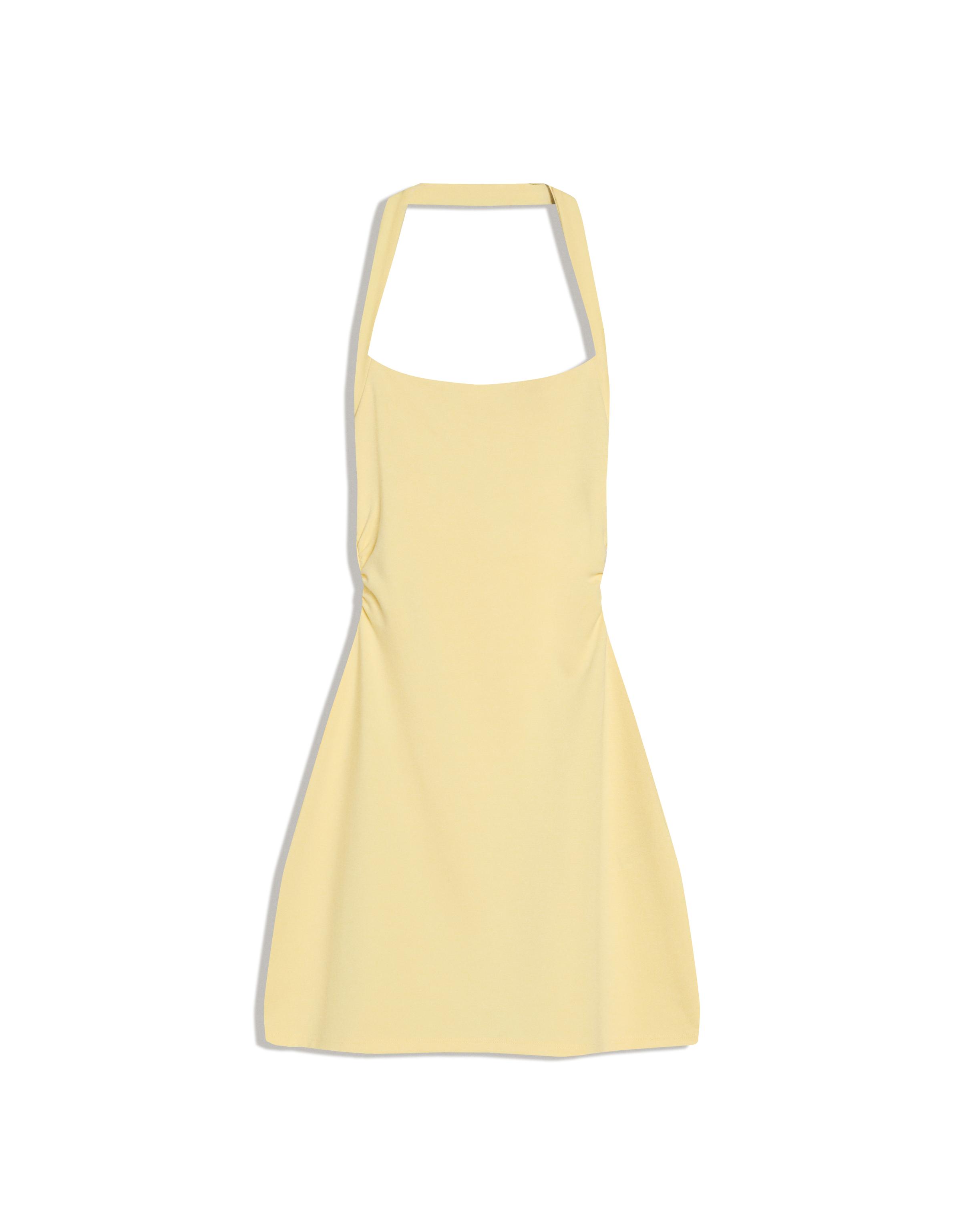 Halter yaka mini elbise - Görsel 17