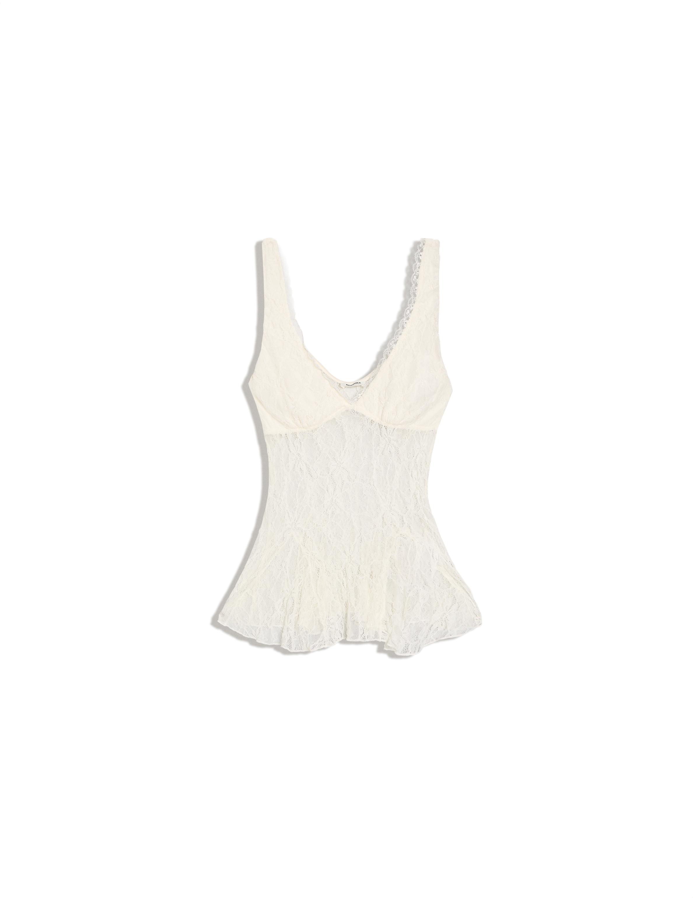 Lace camisole — Cream