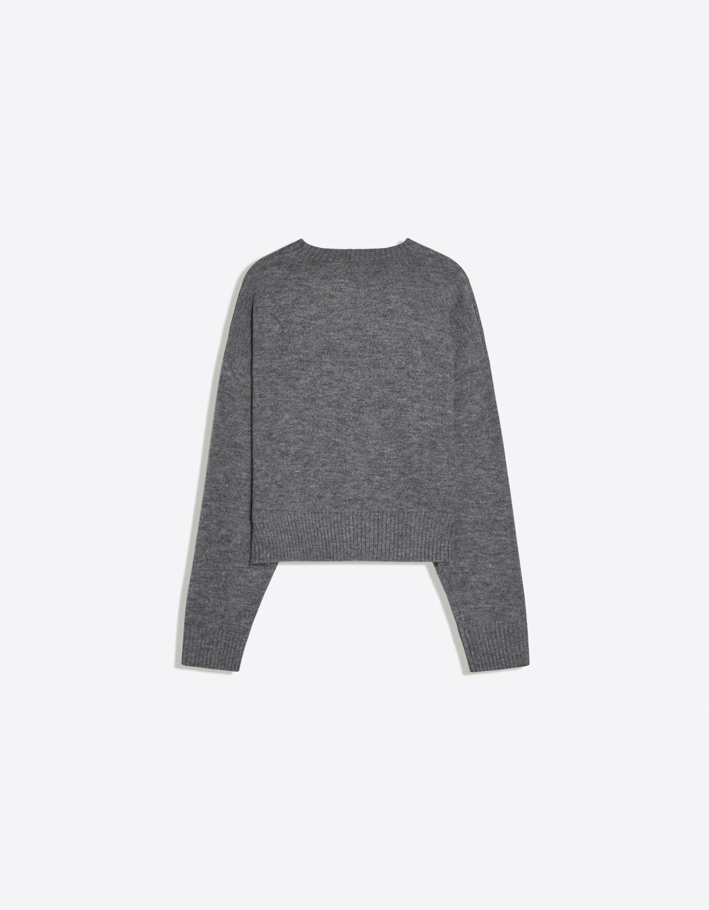 Round neck jumper — Grey