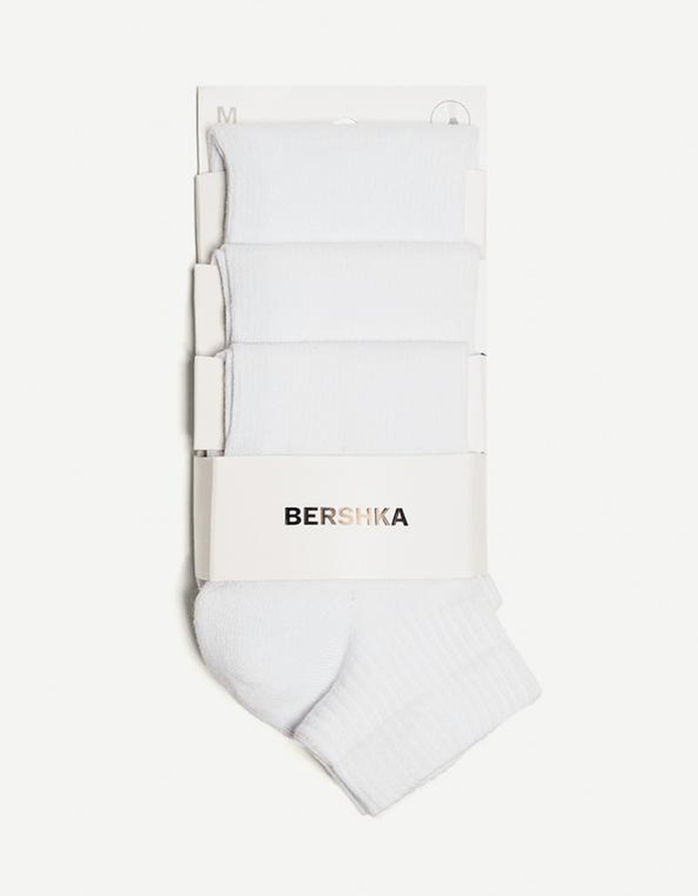 3-pack of sports ankle socks — White