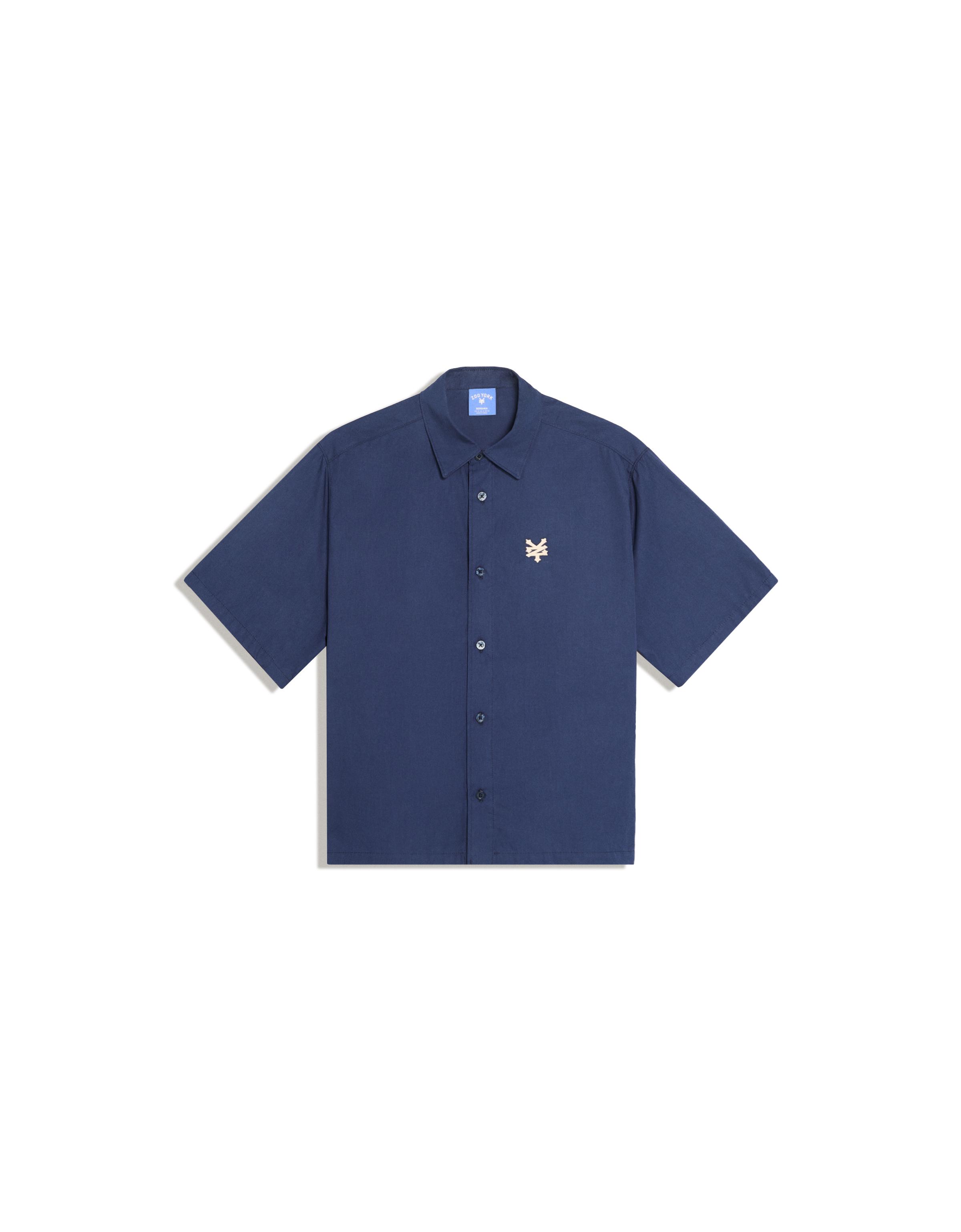 ZOO YORK short sleeve boxy shirt — Navy