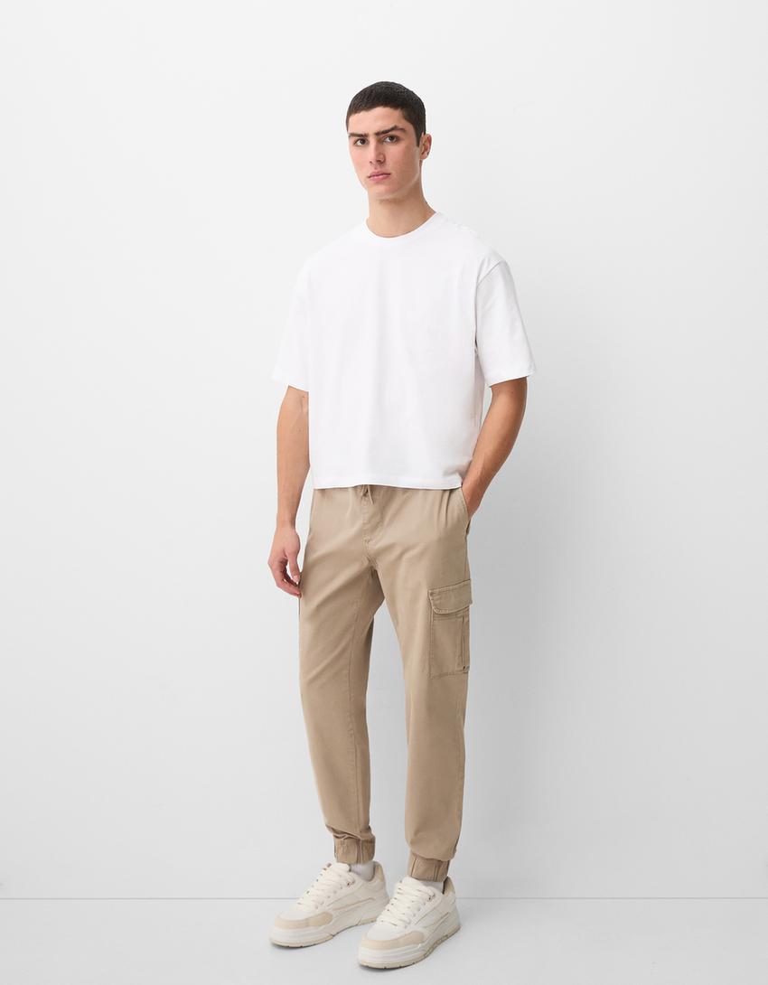 Cargo-Jogginghose-Camel-1