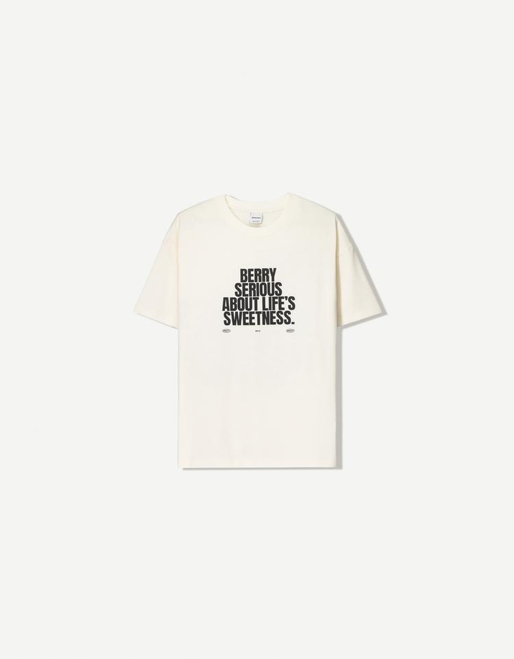 Printed short sleeve oversize T-shirt