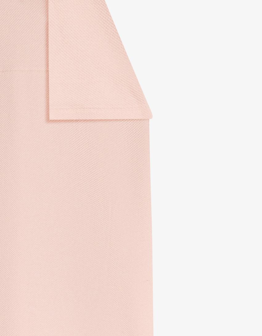 T-shirt à manches courtes texturé-Rose