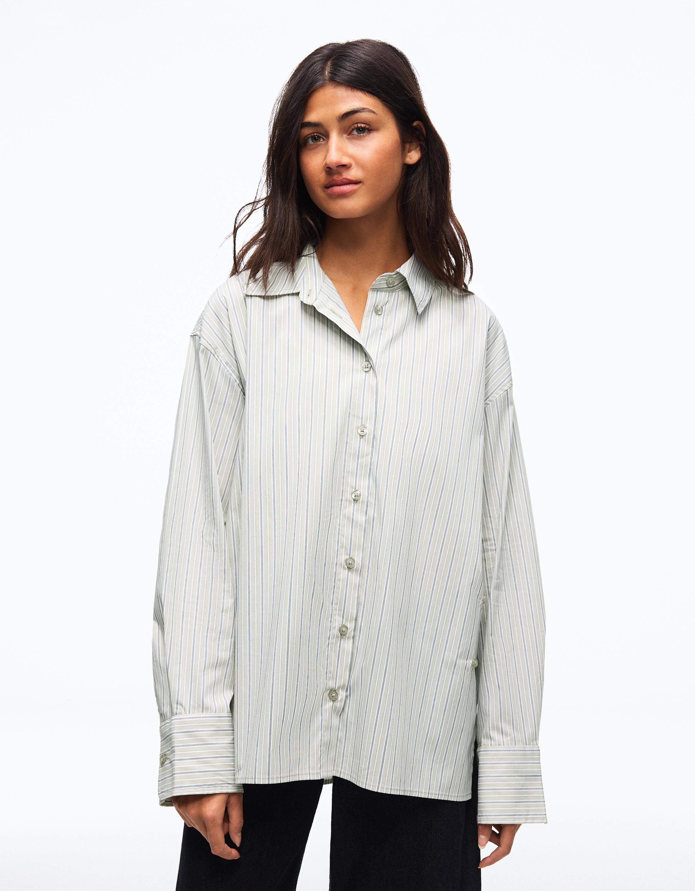 Uzun kollu kruvaze gömlek - Görsel 66