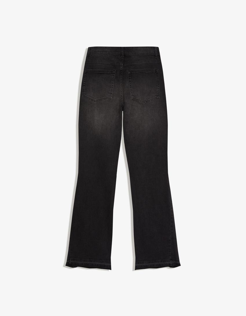 Jeans flare confort-Noir