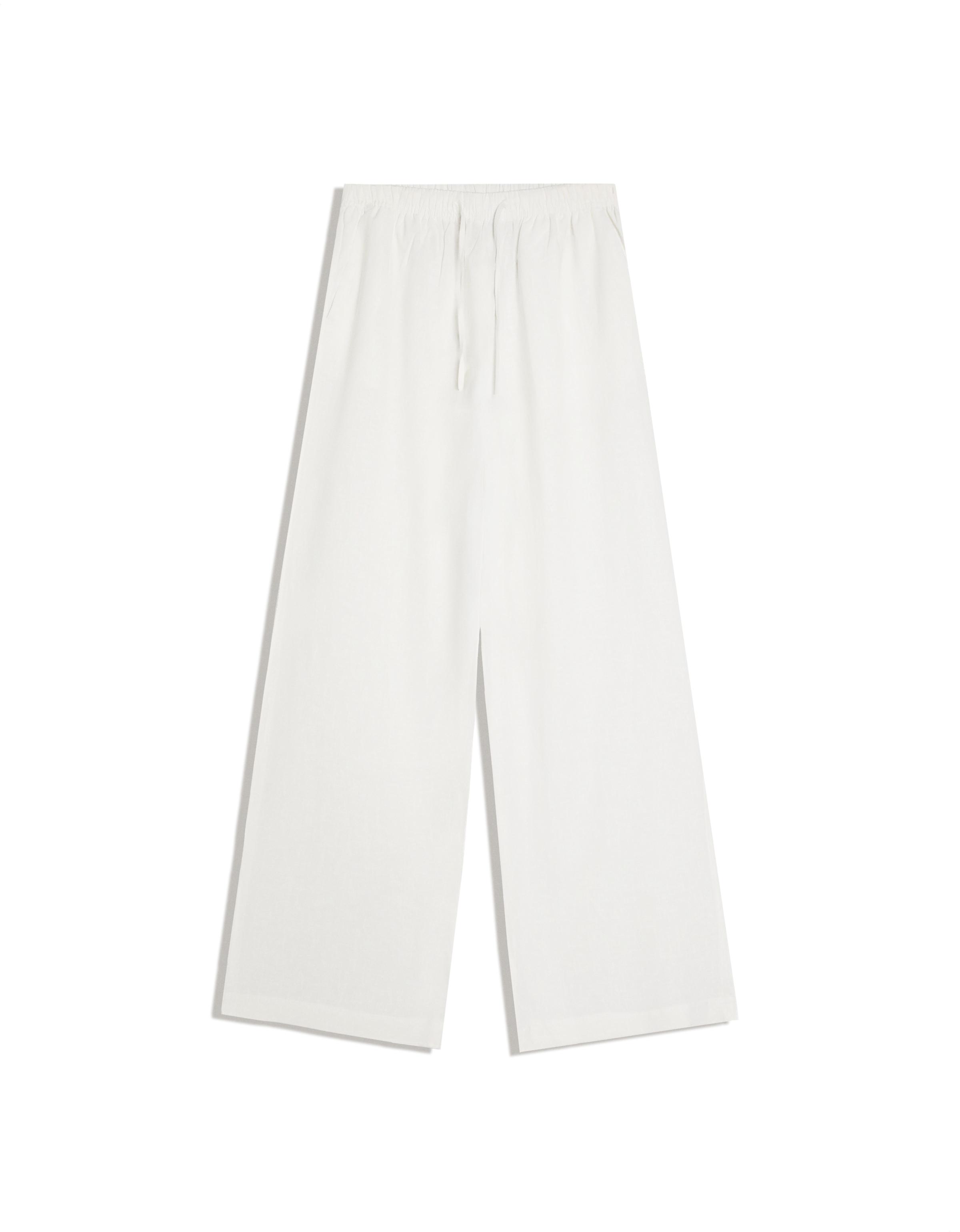 Elasticated waist trousers — Off white