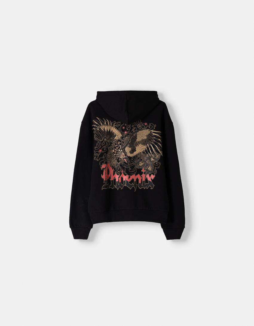 Hoodie Bershka Sudadera Naruto Bershka Purple Sharingan Hoodie