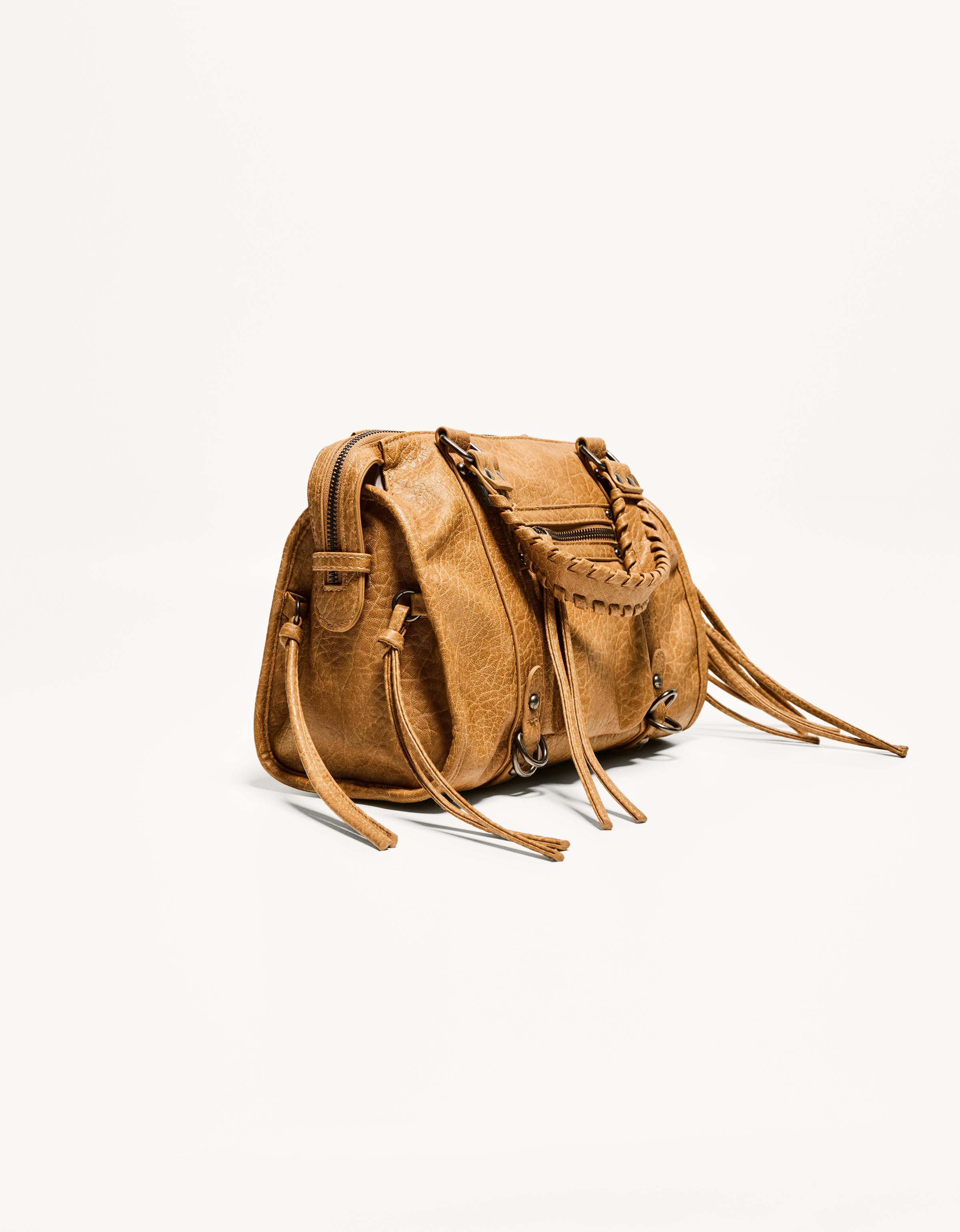 Worn-effect bowling bag with straps - Accessories - BSK Teen
