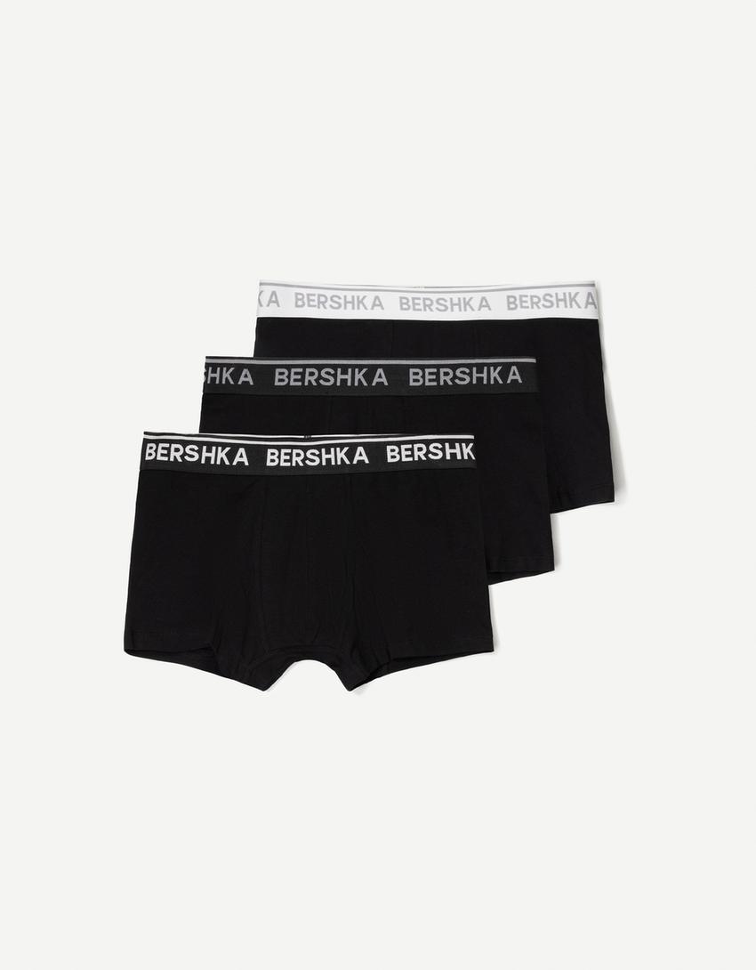 Pack 3 boxeri betelie print-Alb