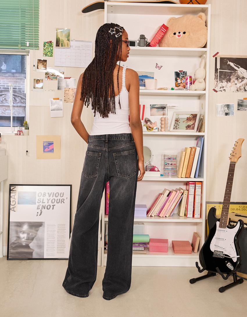 Baggy jeans-Black-1