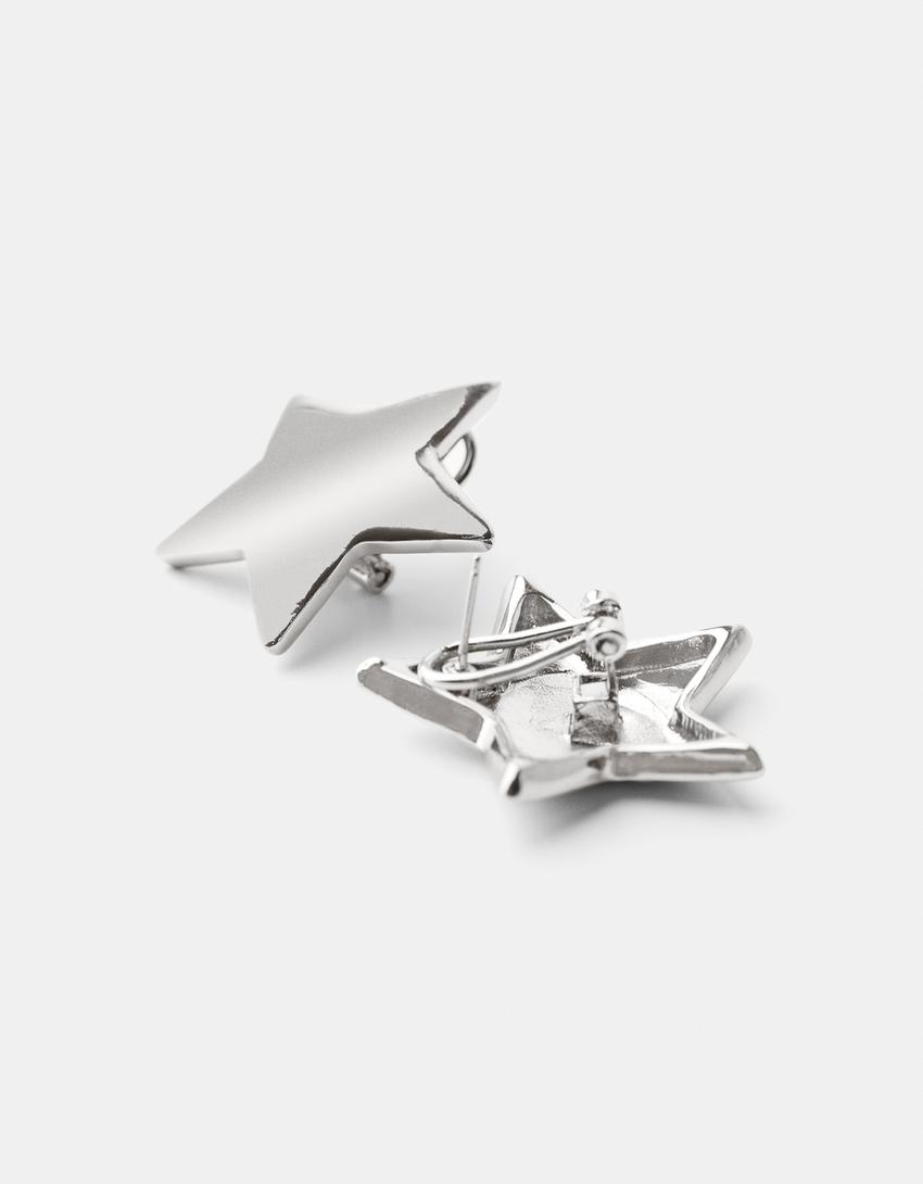 Star earrings-Silver