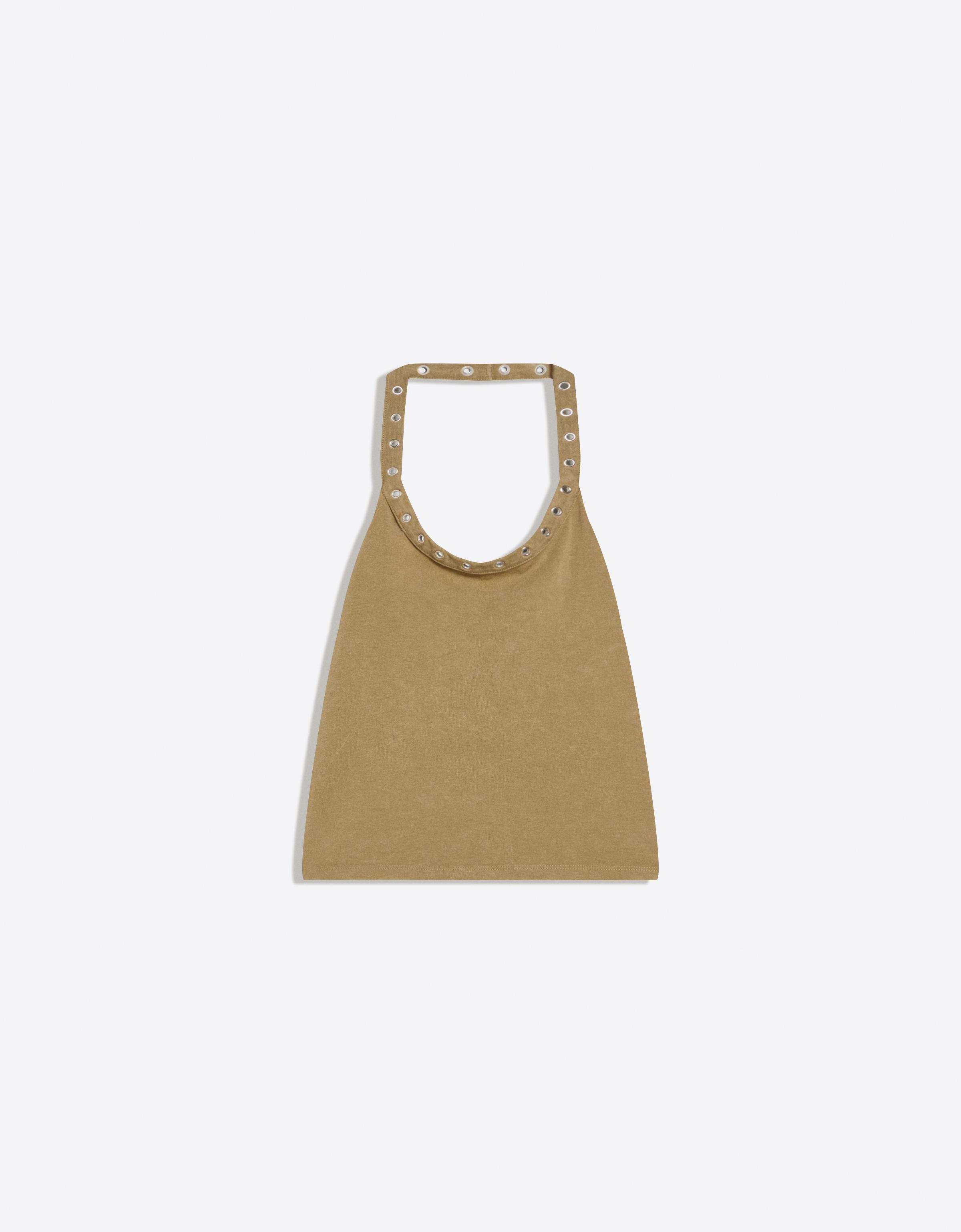Halter yaka delikli top - Görsel 16