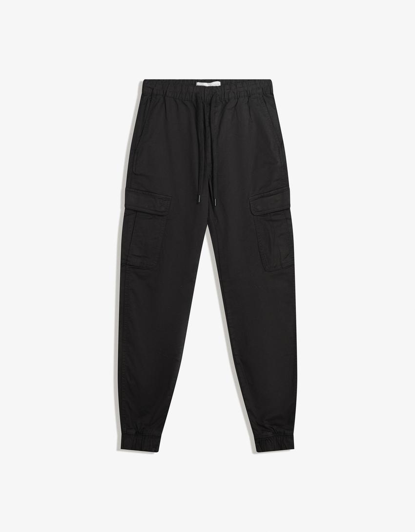 Cargo joggingbroek-Zwart-3