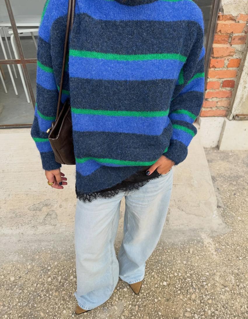 Jeans wide leg-Bleu clair