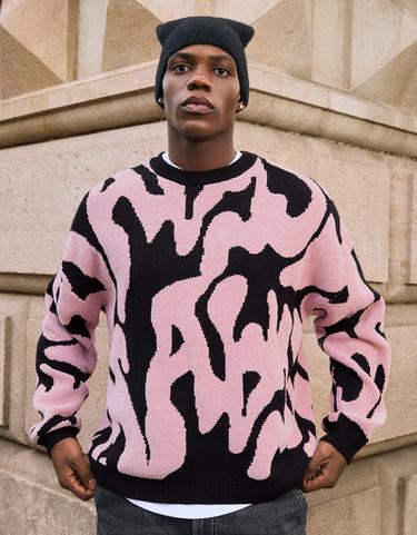 Chenille print jumper