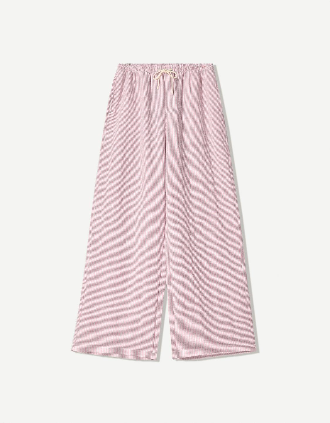 Striped rustic trousers