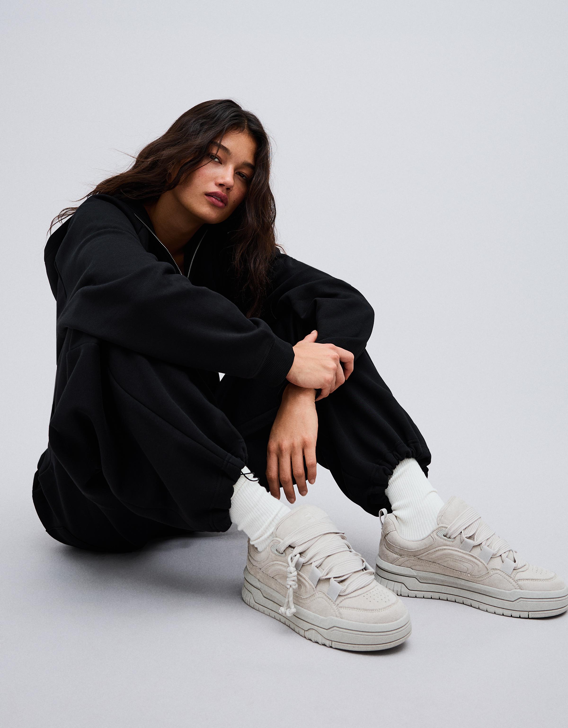 Chunky skate trainers — Grey