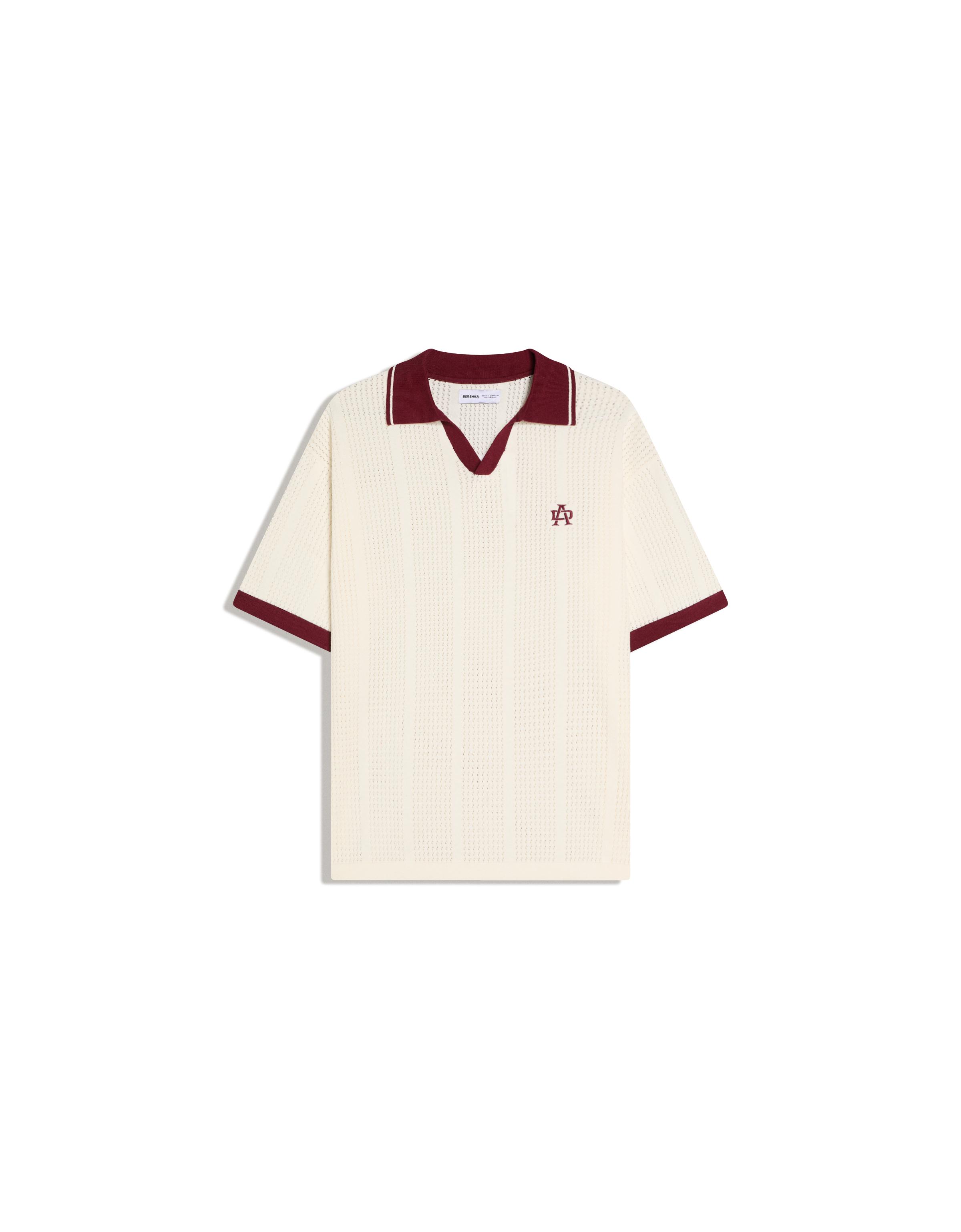 Bershka Kısa kollu baskılı polo görsel 2