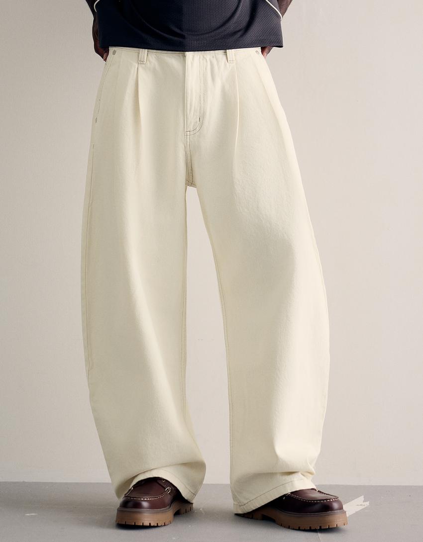 Piliseli barrel fit jean-Krem