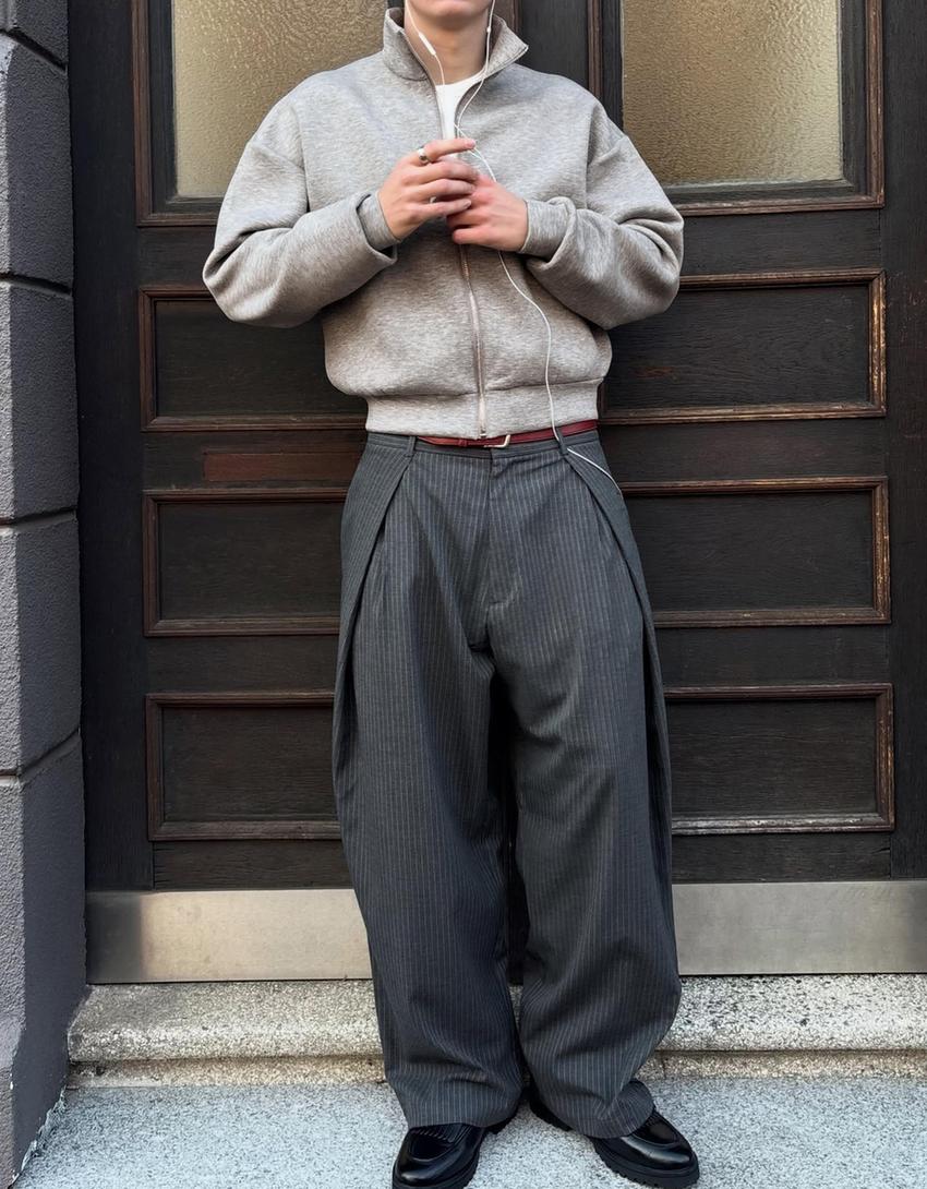 Pantalón superbaggy raia diplomática-Gris