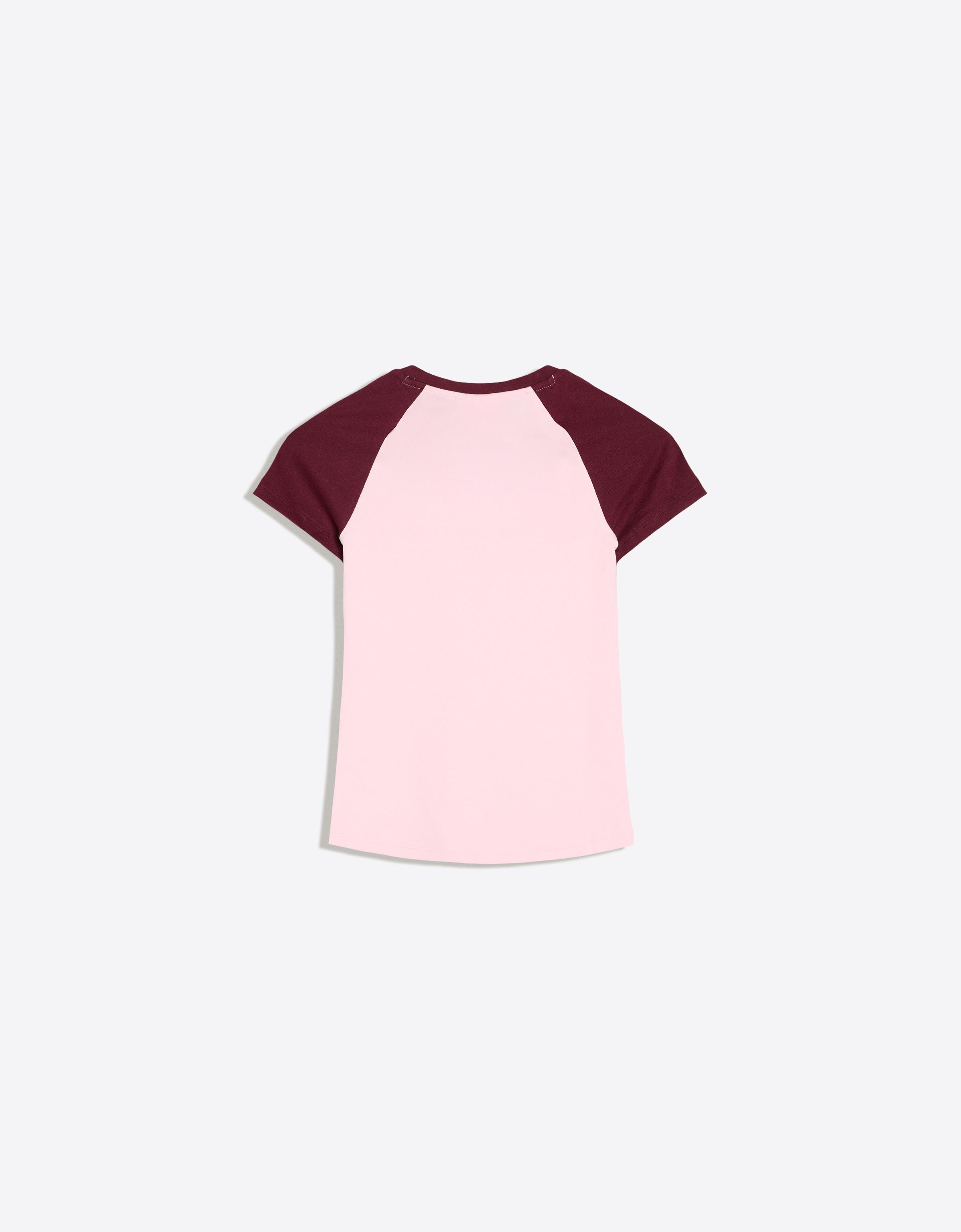 Fitted raglan T-shirt — Pink