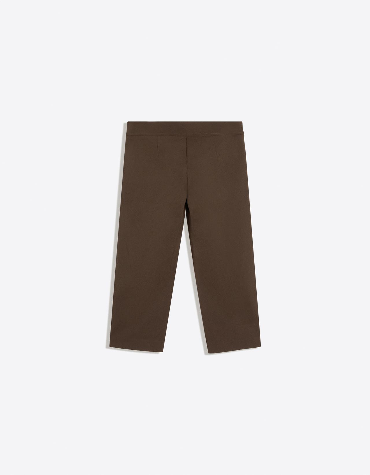 Capris with split hems — Brown