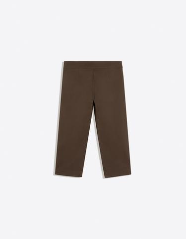 Capris with split hems — Brown 6