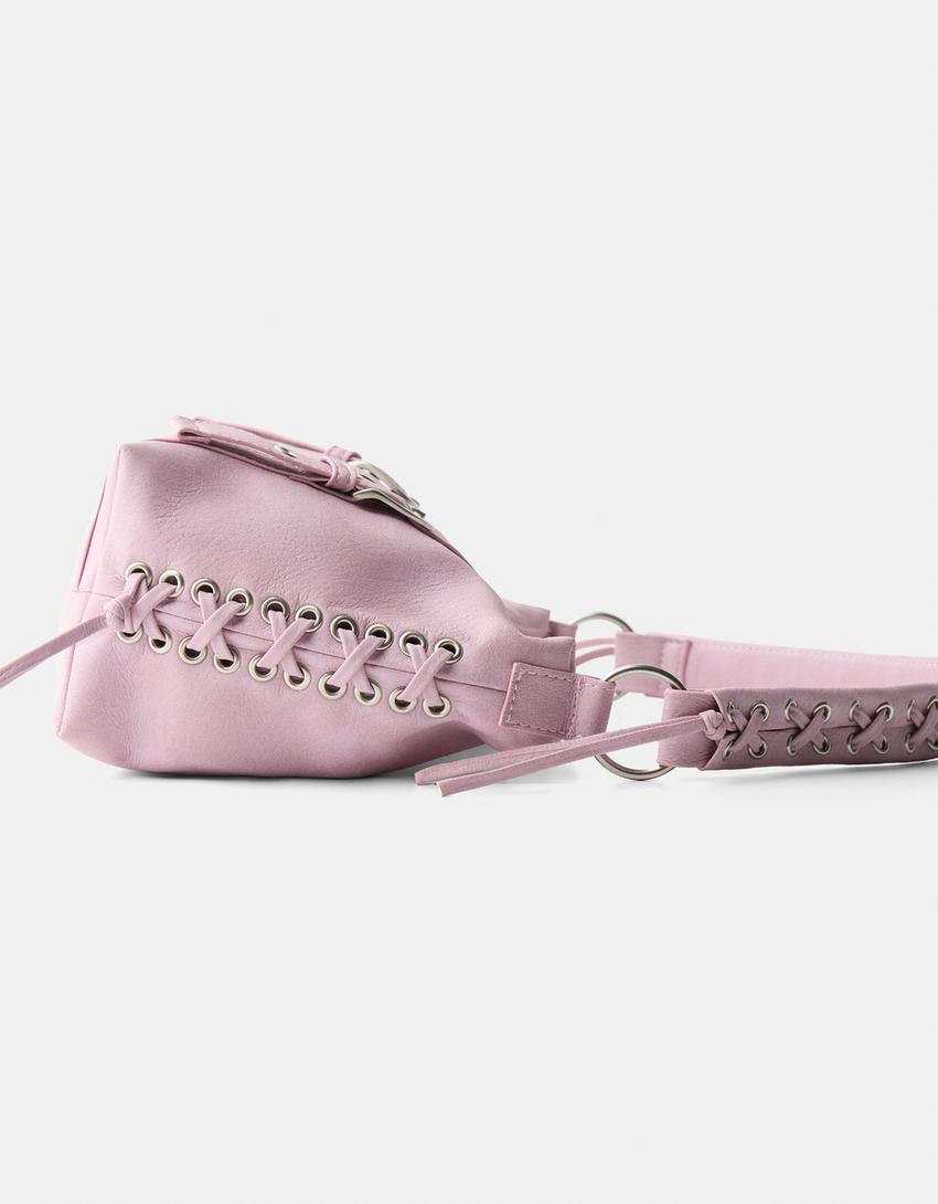 حقيبة مضفرة بتخريمات-زهري-2