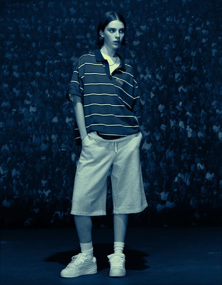 Voluminous plush Bermuda jorts