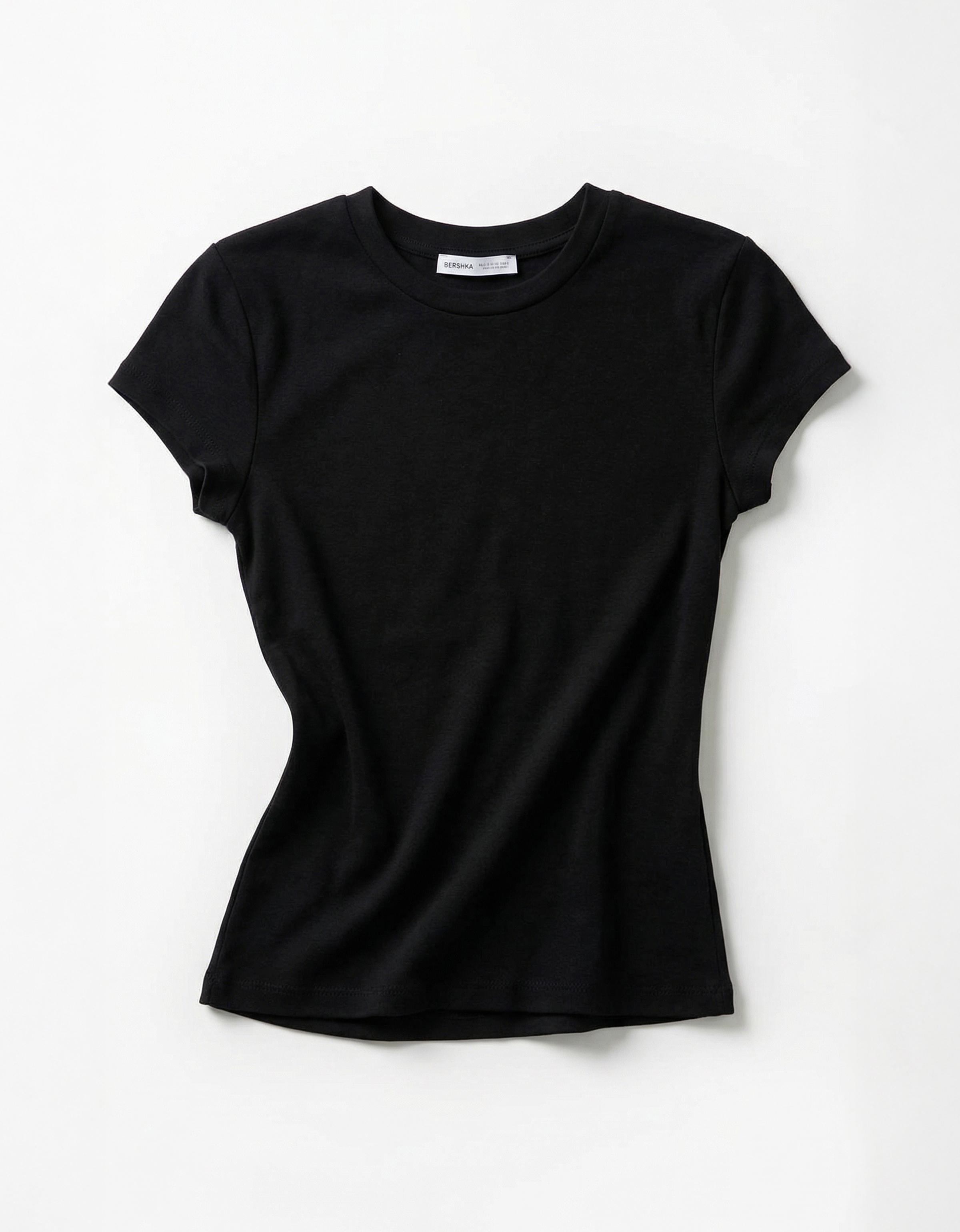 Kısa kollu bisiklet yaka tişört - Görsel 431