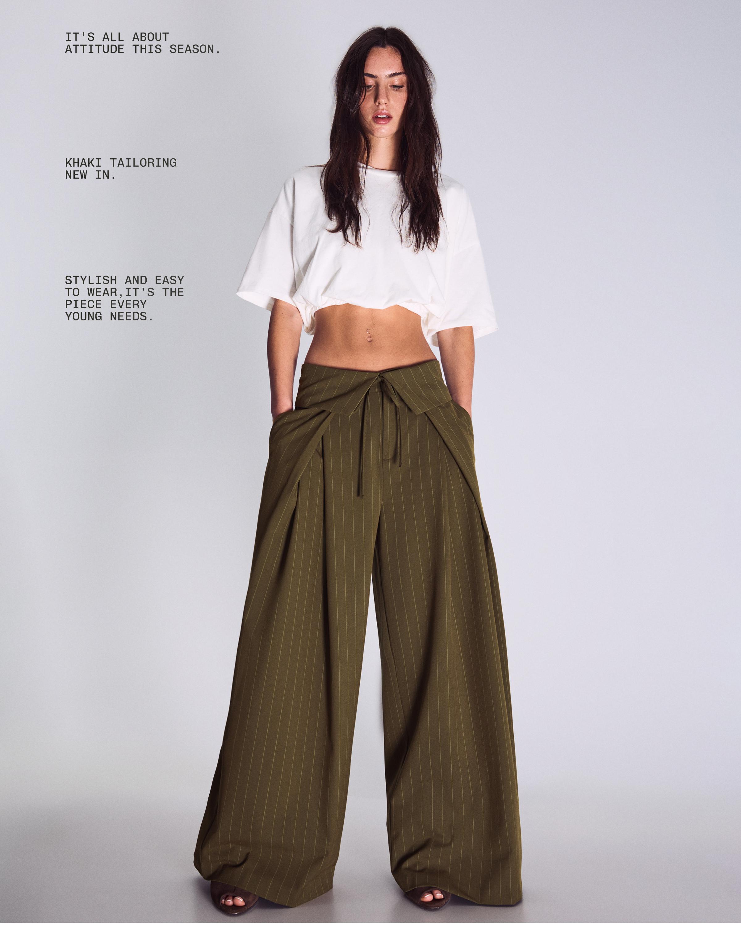 Kıvrık belli pensli pantolon - Görsel 18