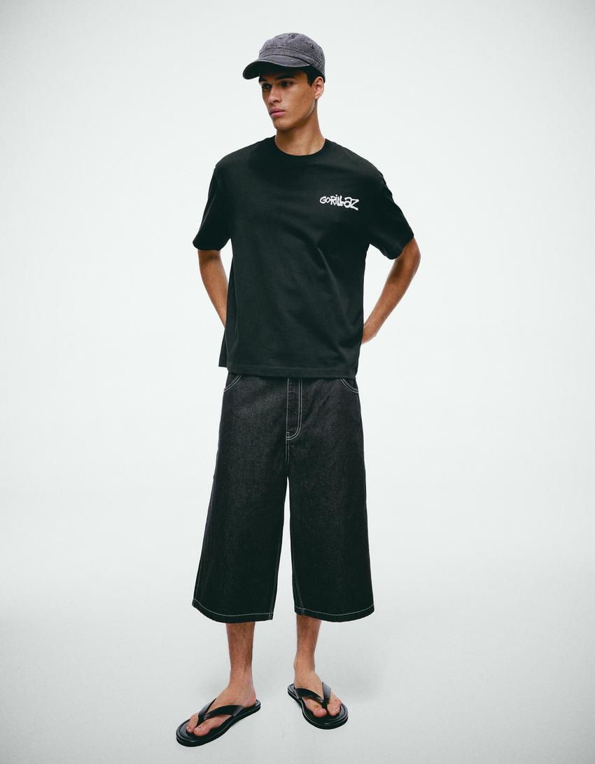 GORILLAZ relaxed fit print T-shirt-Black