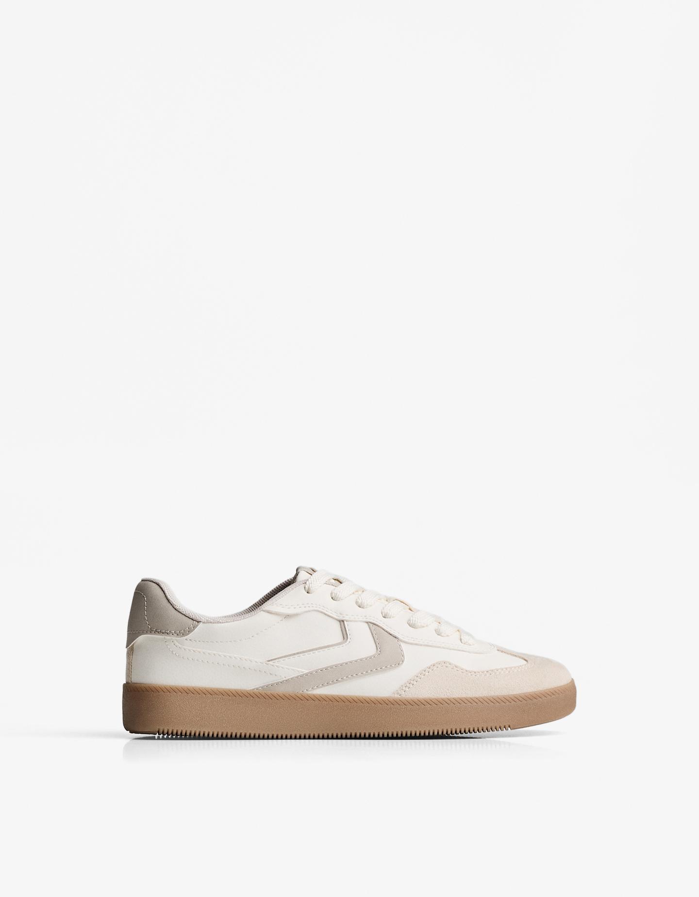 Bershka buty sportowe retro biały