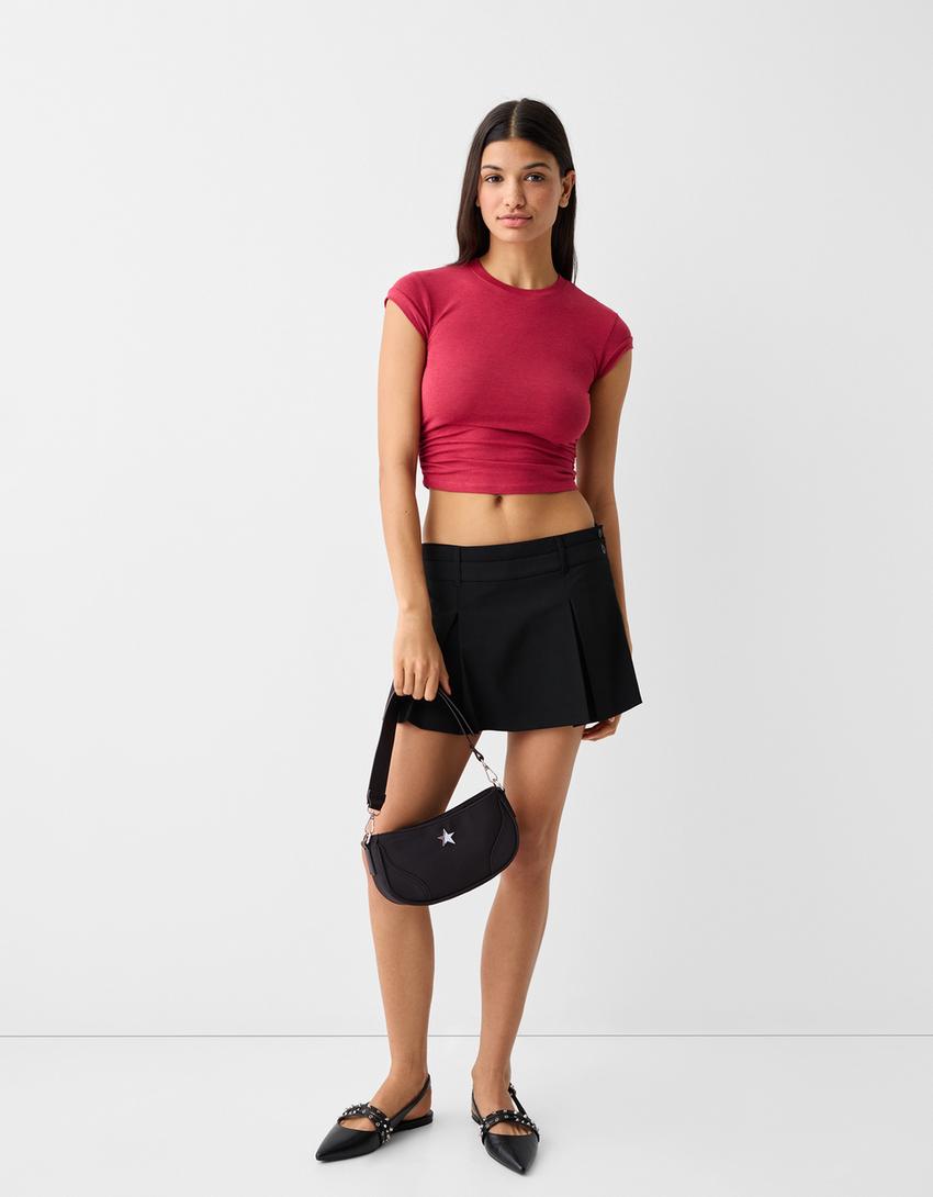 Mala a tiracolo multiposições pormenor-Preto-1