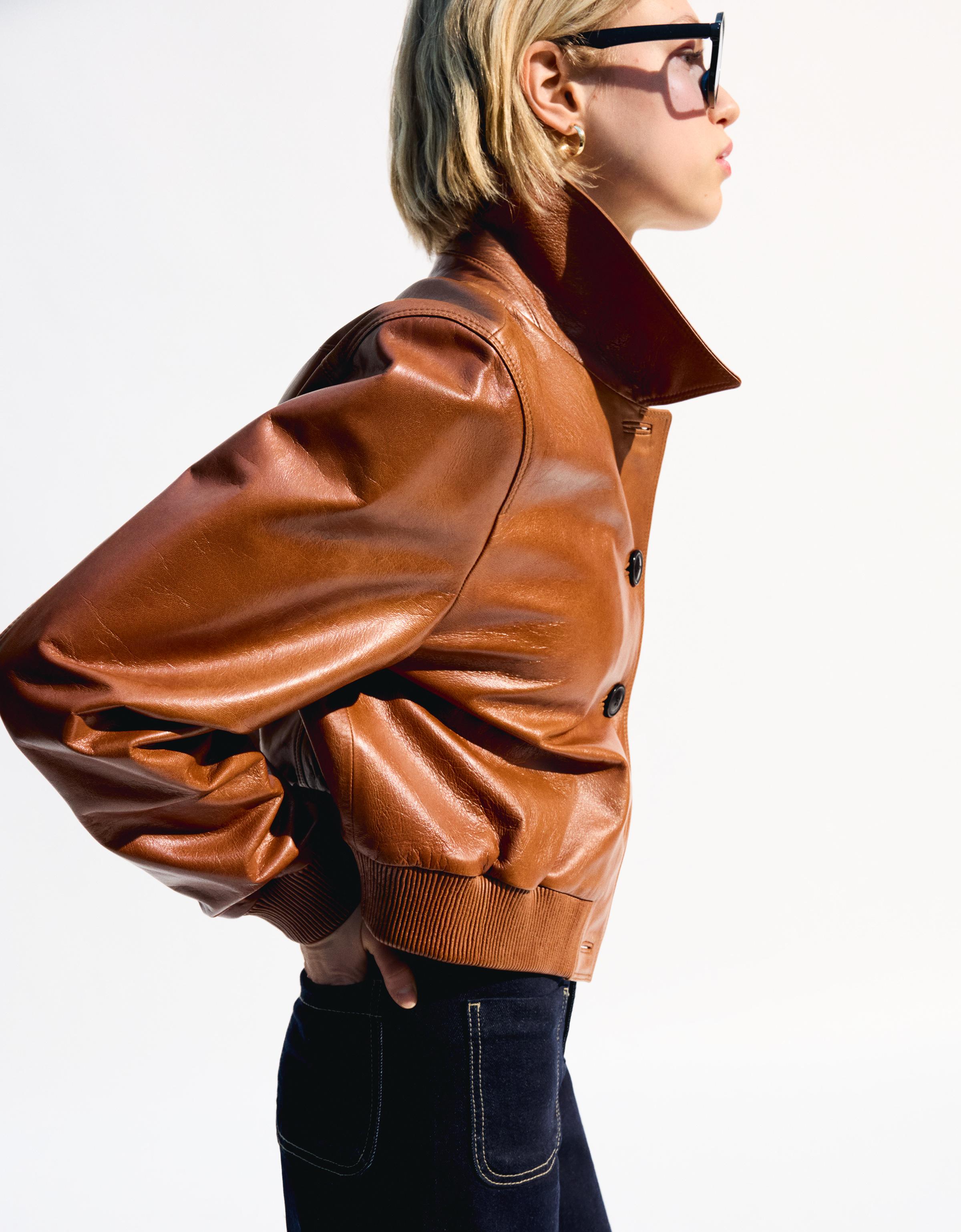 Bershka Jacke Lederjacke Bershka Damen Lederjacke Damen Bershka